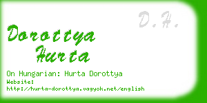 dorottya hurta business card